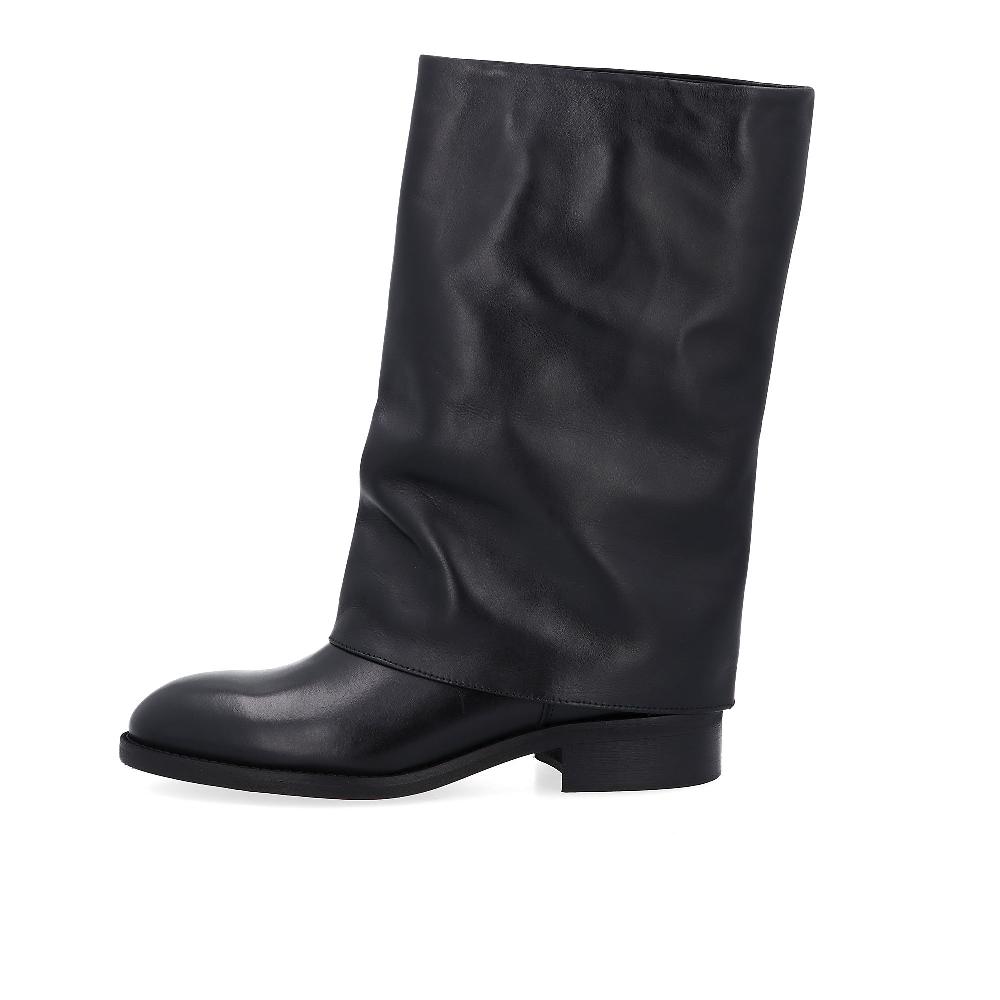 QVC Galieti Stivali In Pelle Con Gambale Effetto Pantaloni