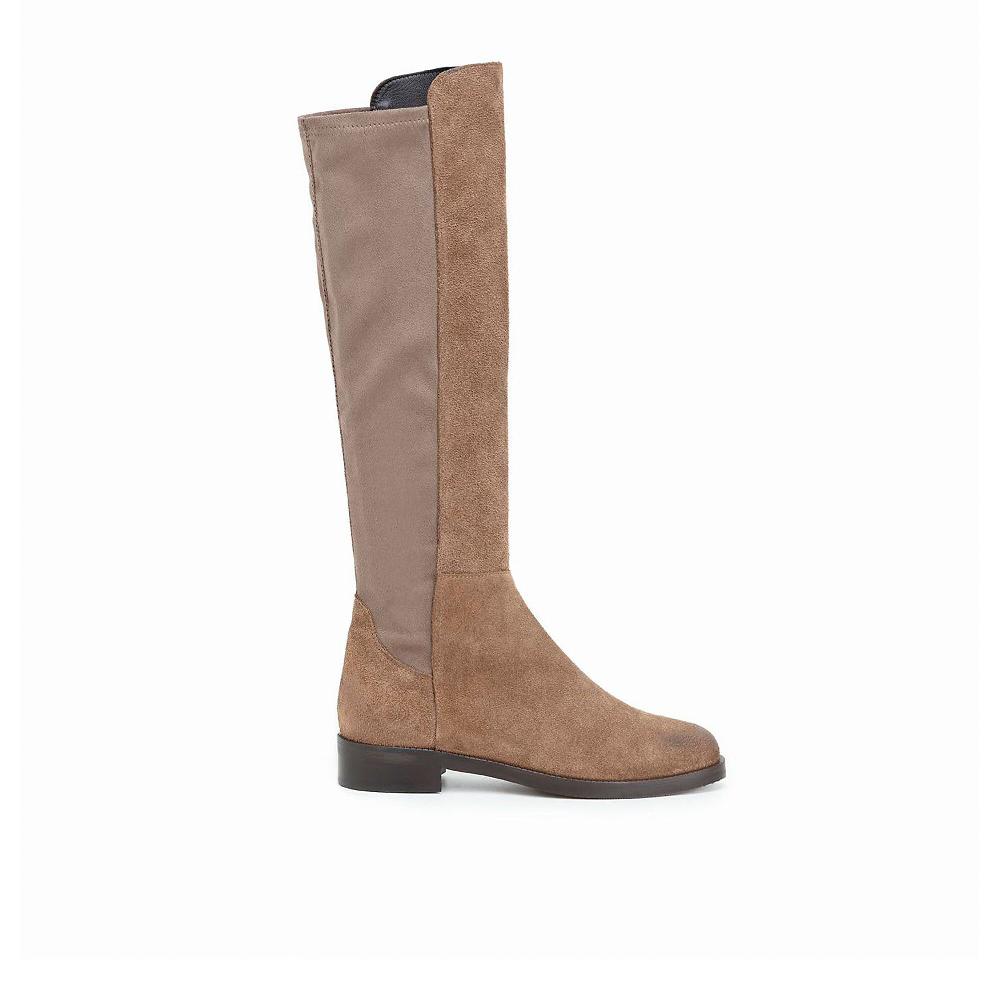 QVC Galieti Stivali In Pelle Con Retro Elasticizzato Tacco 3 5cm