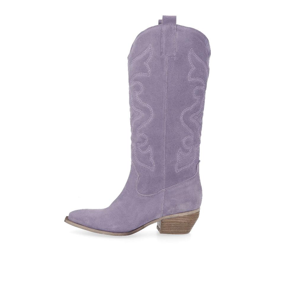 QVC Galieti Stivali In Pelle Con Ricamo Tacco 5 5cm