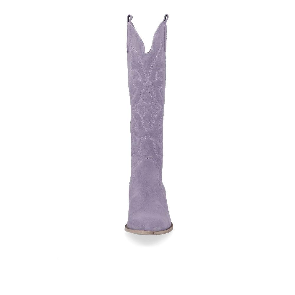 QVC Galieti Stivali In Pelle Con Ricamo Tacco 5 5cm