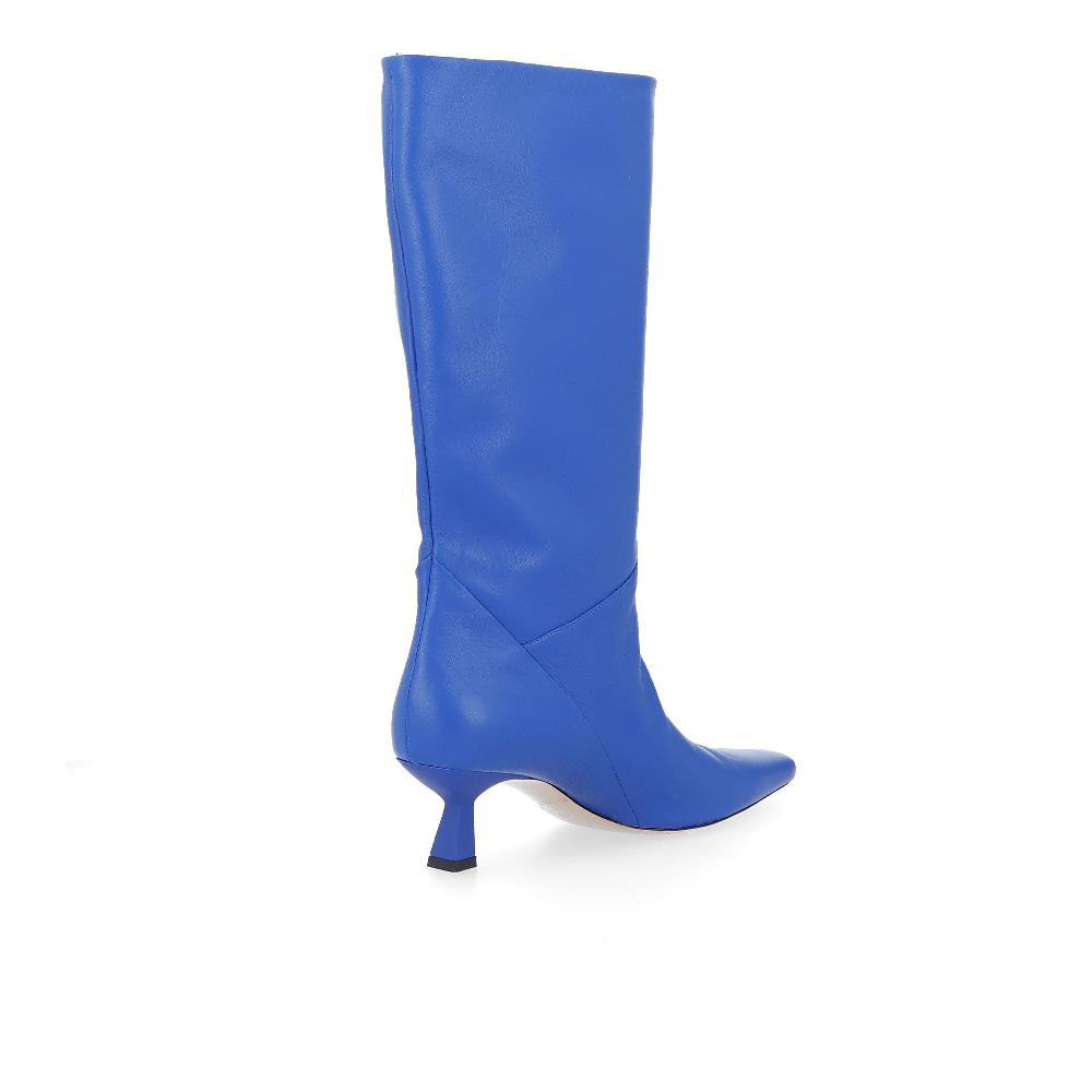 QVC Galieti Stivali In Pelle Con Tacco A Rocchetto 5 5cm
