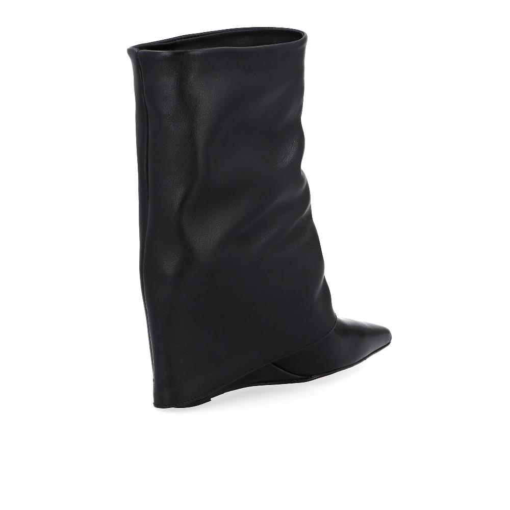 QVC Galieti Stivali In Pelle Effetto Pantaloni Con Zeppa 10 Cm