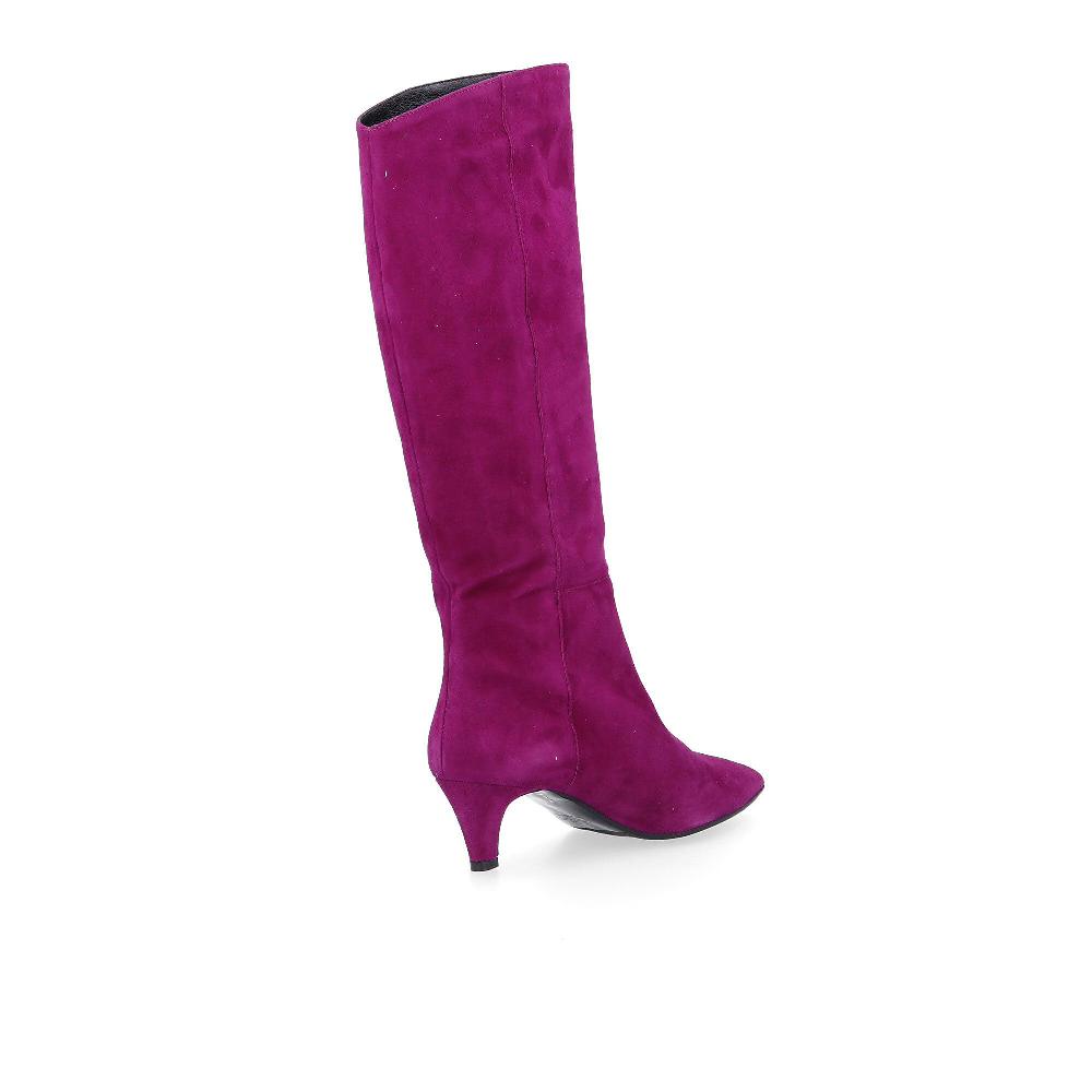 QVC Galieti Stivali In Pelle Scamosciata Con Tacco 5 5cm