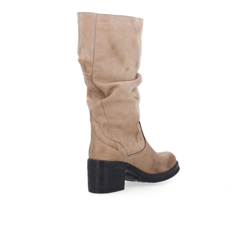 QVC Galieti Stivali Morbidi In Pelle Con Fibbia E Tacco 7 Cm