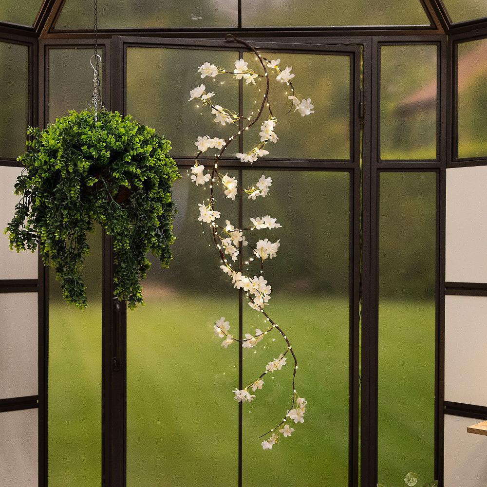 QVC Garden Reflections Piantina artificiale di vite rampicante con LED