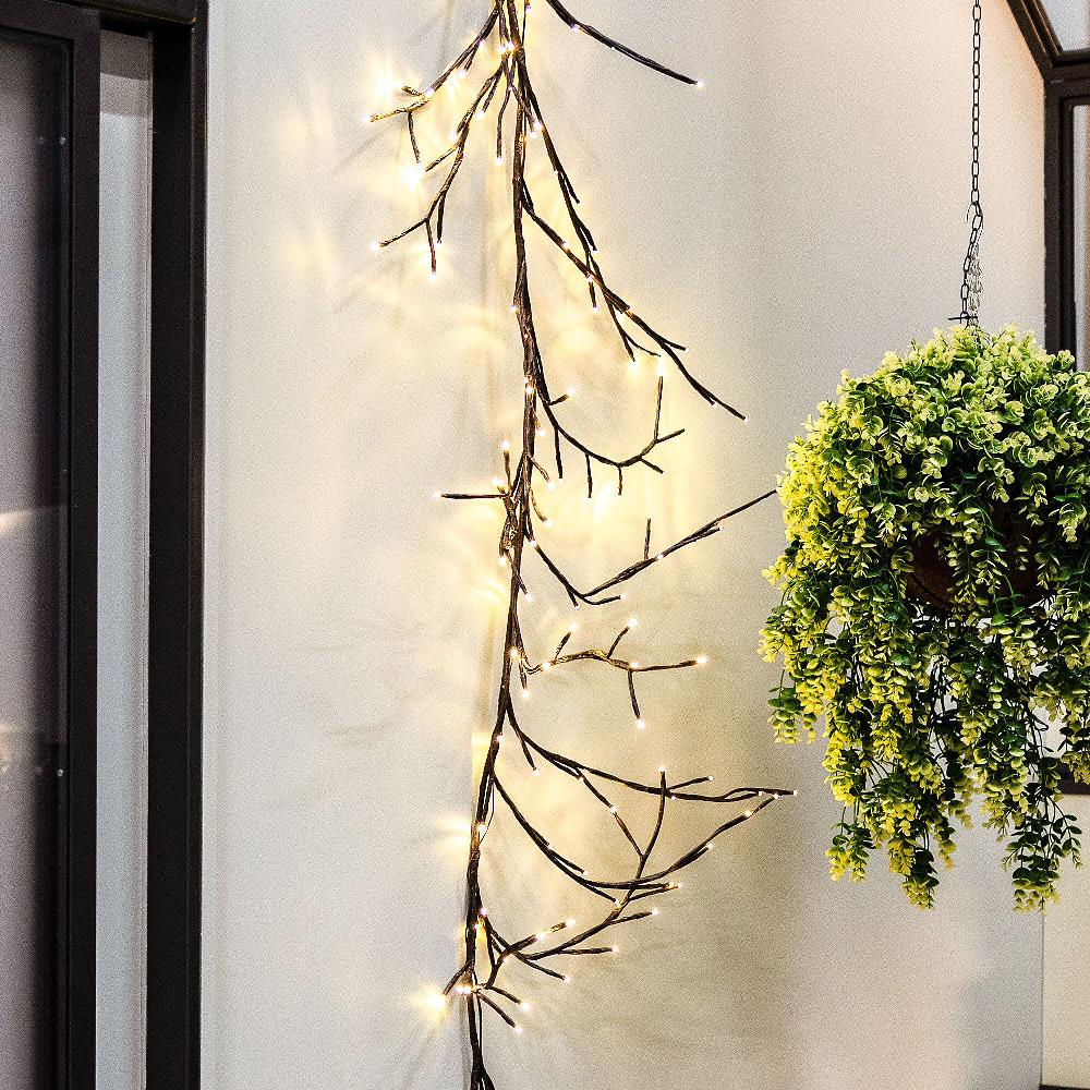 QVC Garden Reflections Piantina Artificiale Di Vite Rampicante Con LED Bianco Caldo
