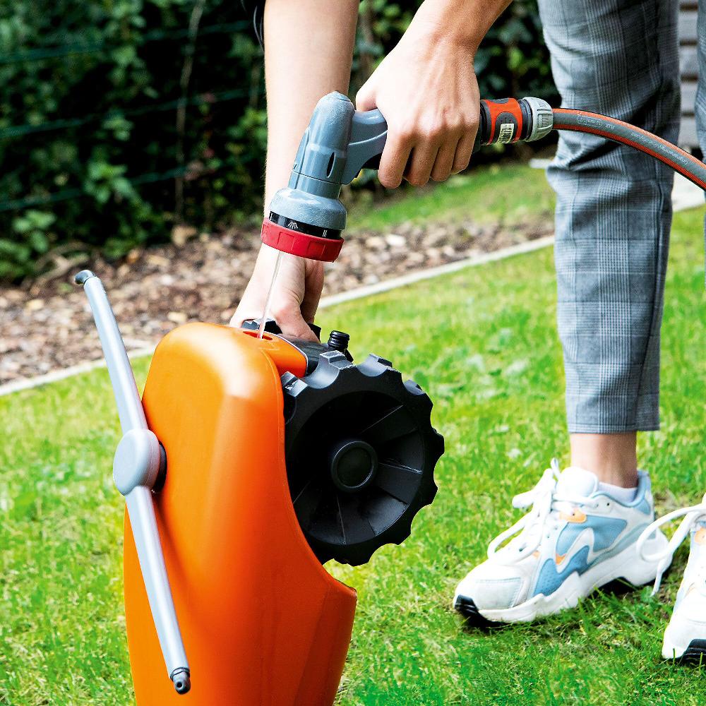 QVC GARVIDA Irrigatore Da Giardino Semovente Con Braccio Erogatore Rotante E 2 Ugelli