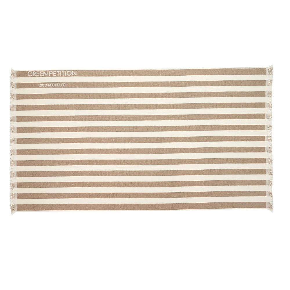 QVC Green Petition Telo Mare 100x180cm 50% Cotone Riciclato 50%plastica Riciclata