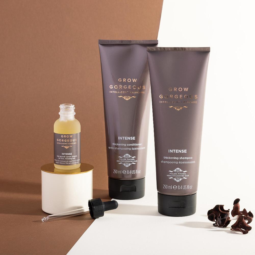 QVC Grow Gorgeous Intense routine capelli: shampoo balsamo e siero