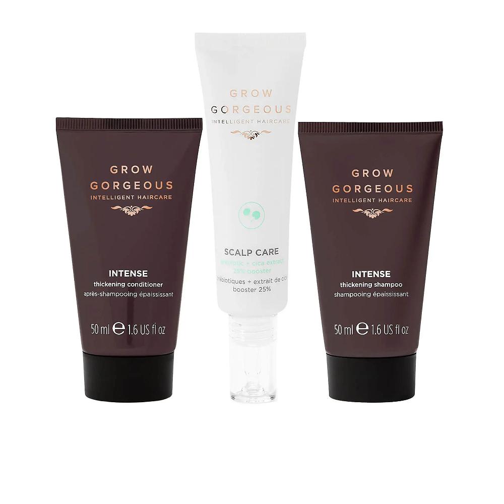 QVC Grow Gorgeous Shampoo e balsamo alla caffeina e booster con CICA