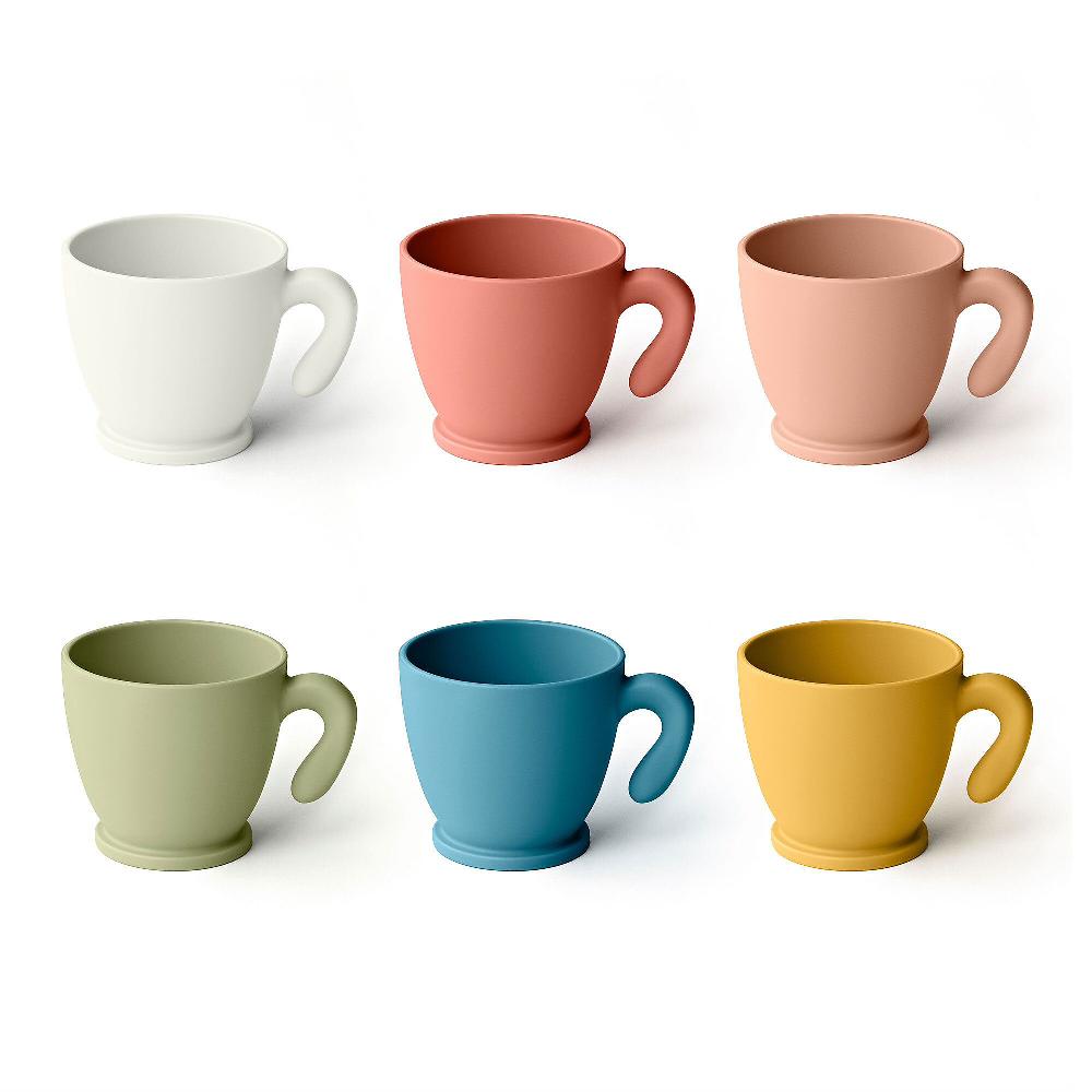 QVC Guzzini chef line Set di 6 tazzine multicolor Made in Italy