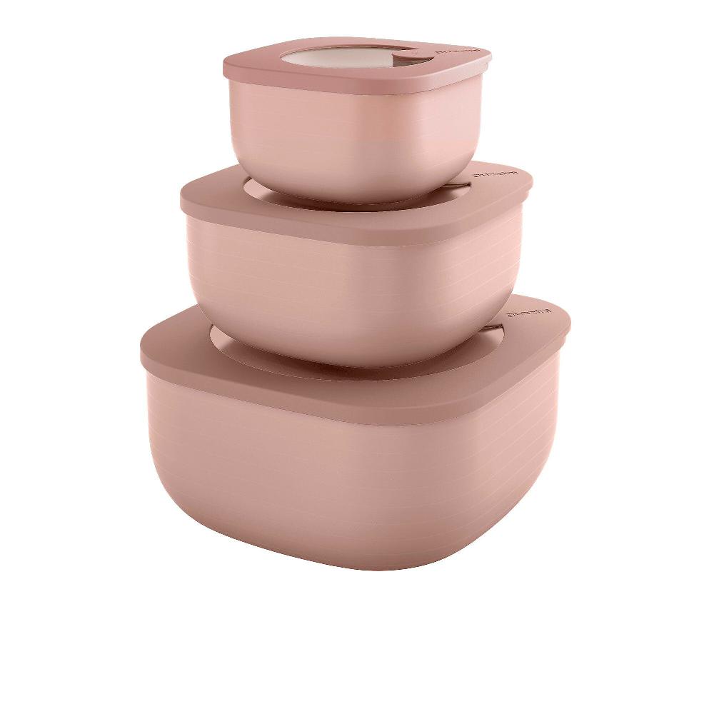 QVC Guzzini Set 3 contenitori ermetici bassi Store&More