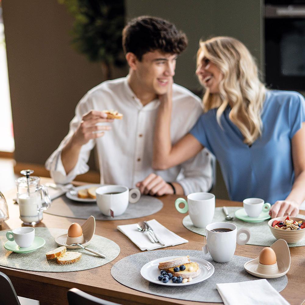 QVC Guzzini Set 4 Tazzine Caffè Con Piattini Everyday