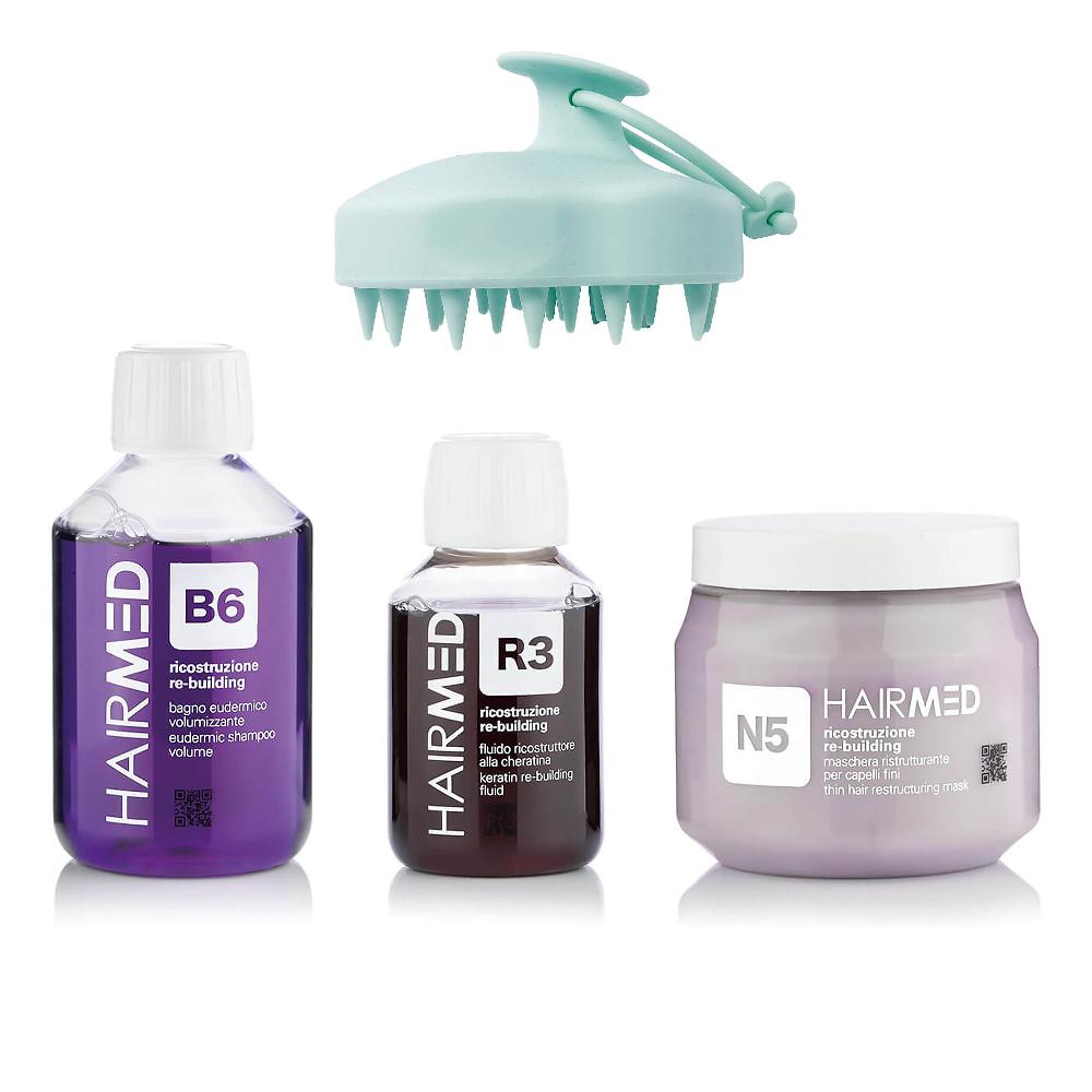 QVC Hairmed Kit shampoo B6 maschera N5 fluido riparatore R3
