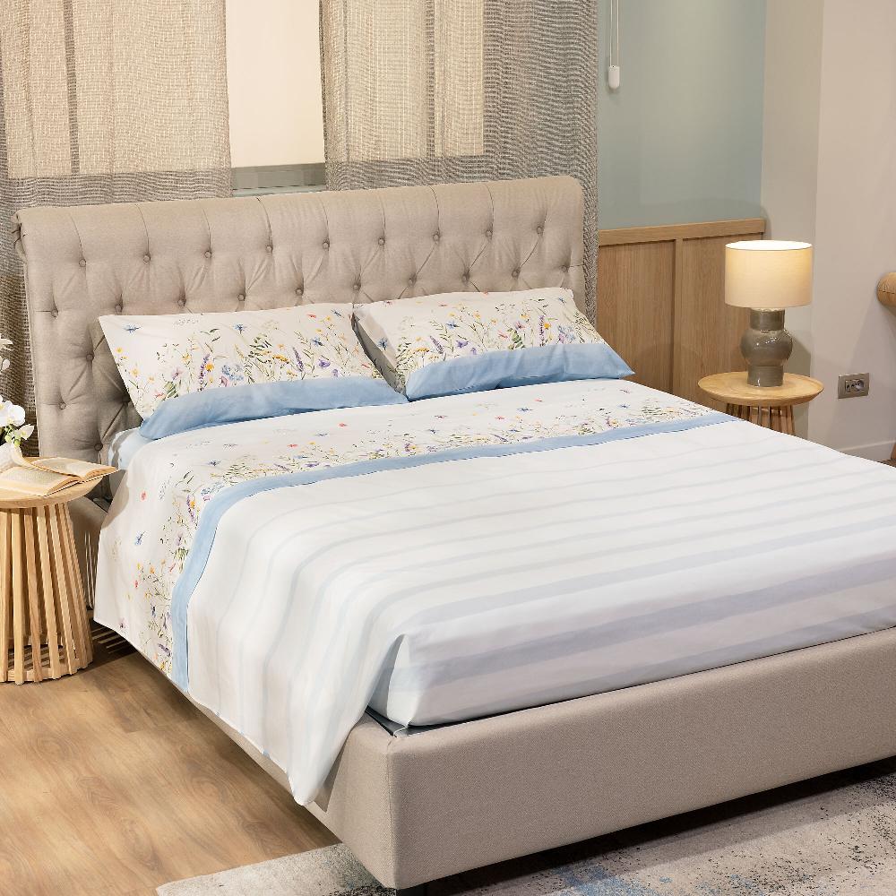 QVC Happidea Dueinuno Completo Letto In Percalle Con Doppia Stampa