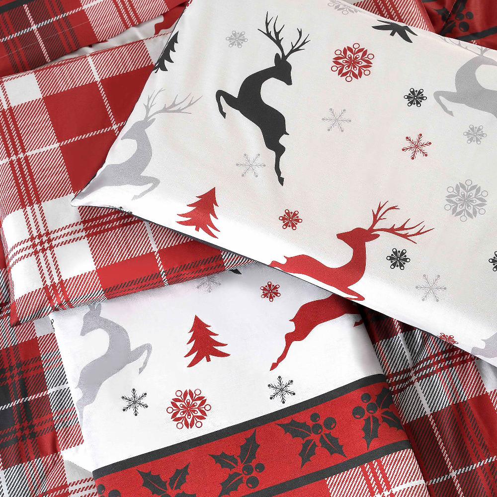 QVC Happidea Renna Completo Letto Con Stampe Natalizie