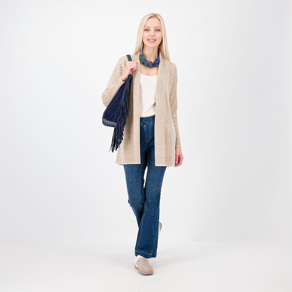 QVC HEKLA Cardigan In Maglia Con Profili In Contrasto
