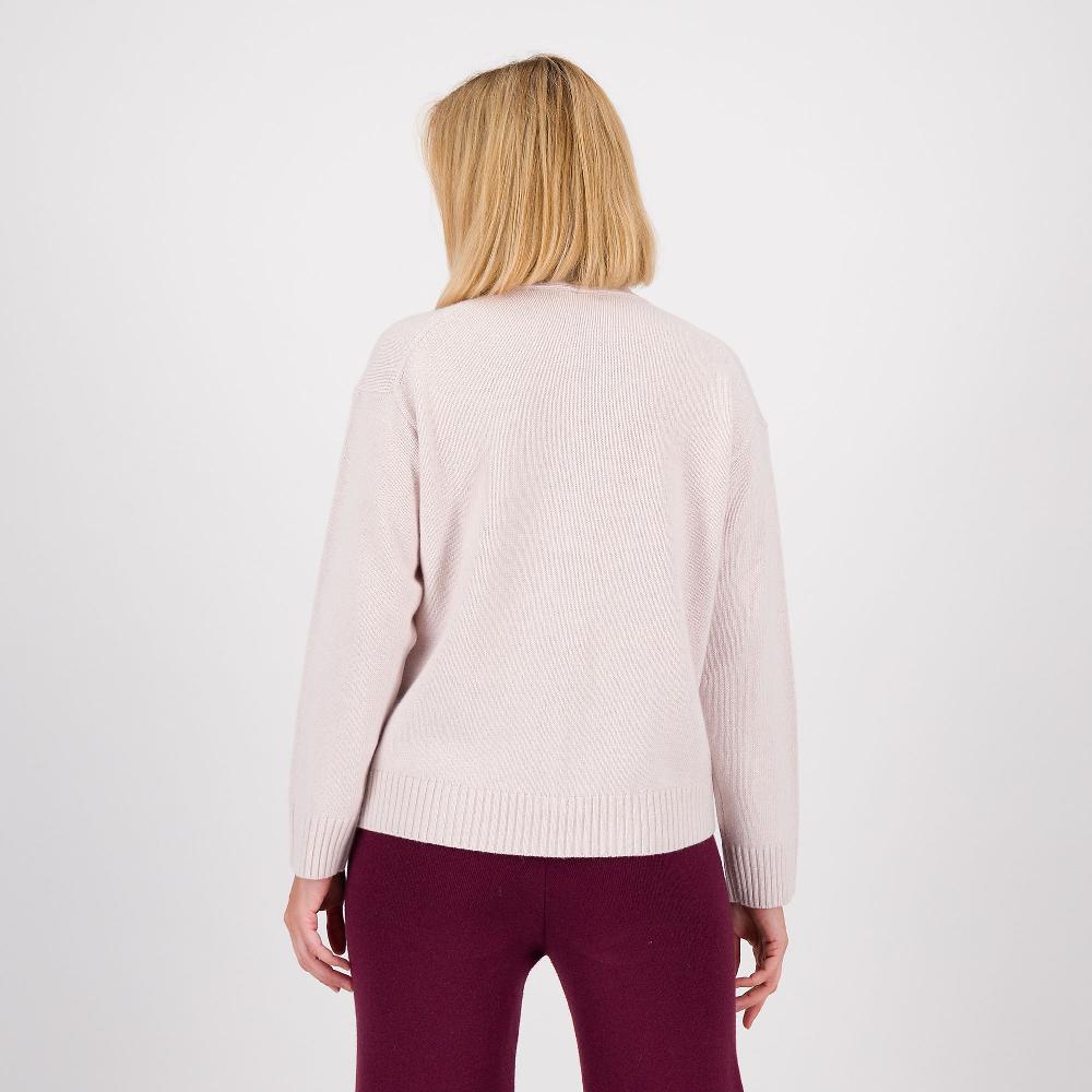 QVC Hekla & Co Cardigan Cropped In Filato Con Lana E Cashmere