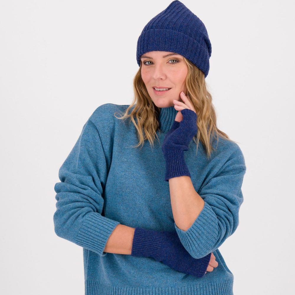 QVC Hekla & Co Guanti e cappellino in misto lana con cashmere