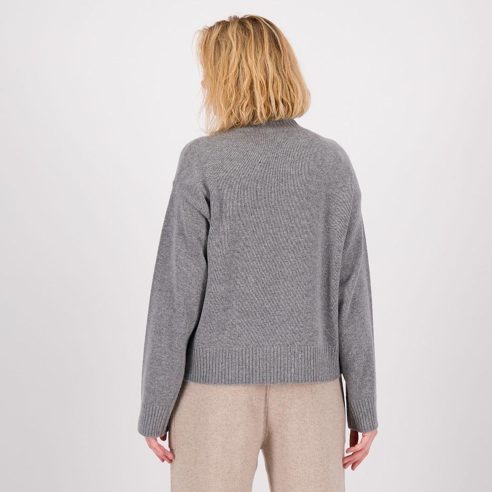 QVC Hekla & Co. Maglia A Collo Alto Con Maniche Lunghe E Fondo Irregolare