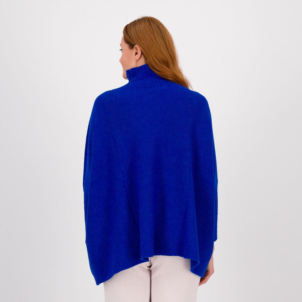 QVC Hekla & Co Maxi Poncho In Maglia Misto Viscosa Elasticizzata