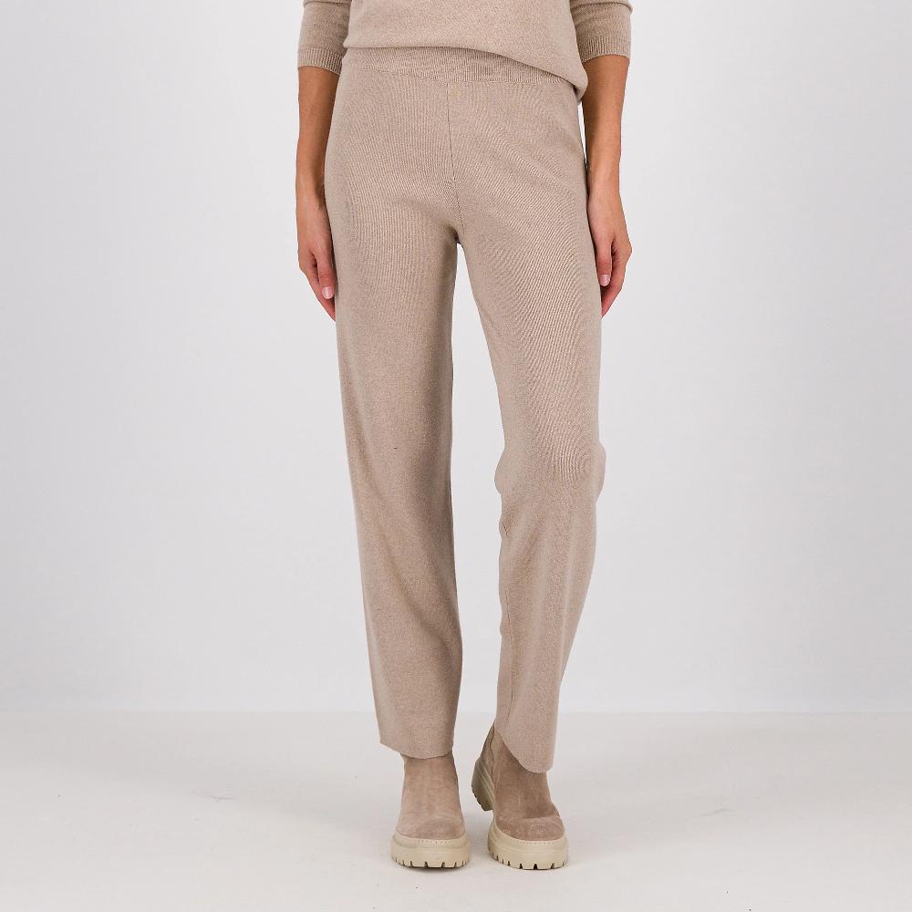 QVC Hekla & Co Pantaloni a gamba larga in filato con cotone e cashmere