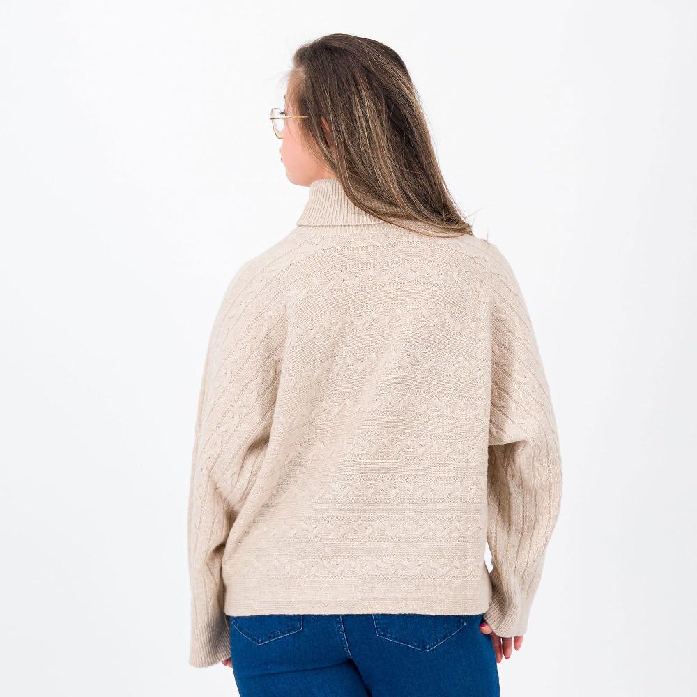 QVC HEKLA Dolcevita Misto Lana A Trecce Orizzontali