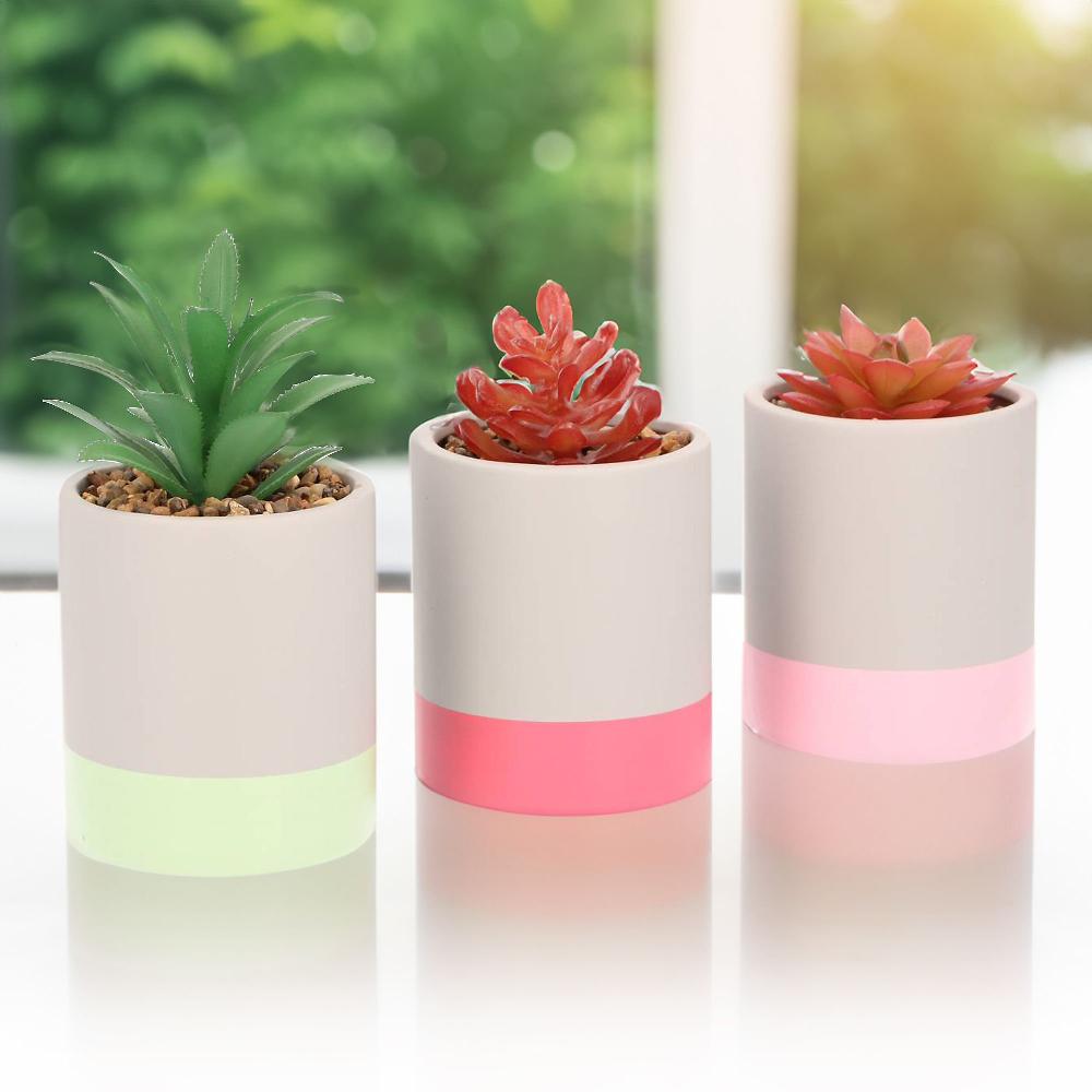 QVC Home Reflections Set 3 vasi con piante artificiali