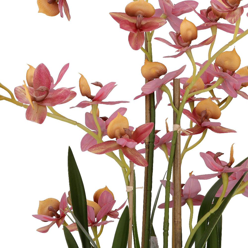 QVC Home Reflections Vaso Con Orchidee Finte Colore Rosa