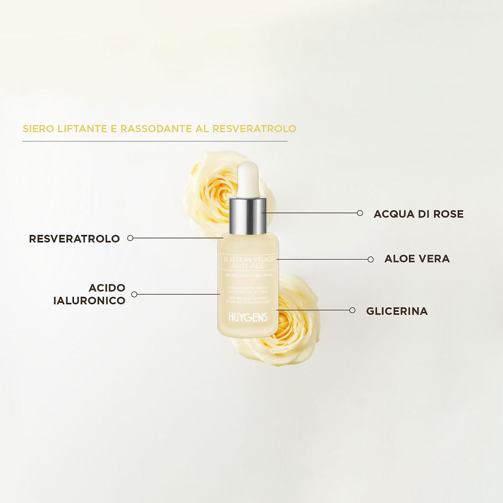 QVC Huygens Siero Viso Le Serum Visage Anti-Age Con Acido Ialuronico