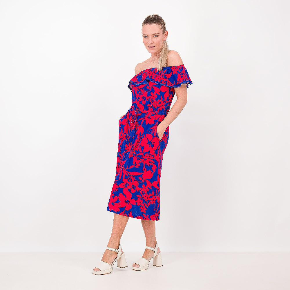 QVC Isaac Mizrahi Live Abito in jersey misto viscosa con frange