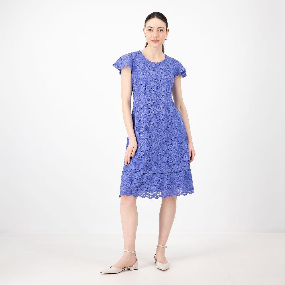 QVC Isaac Mizrahi Live Abito in pizzo a maniche corte