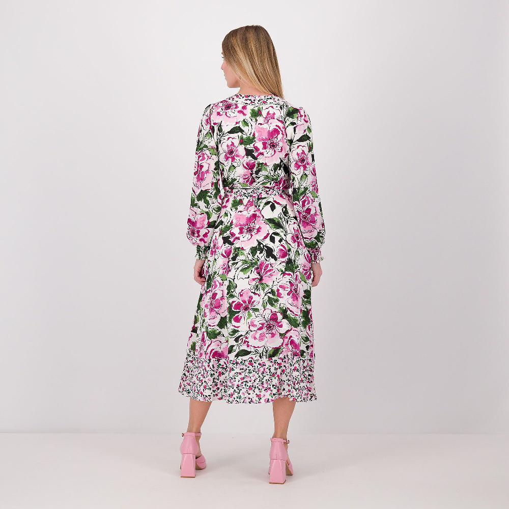 QVC Isaac Mizrahi Live Abito Midi Fantasia Effetto Portafoglio