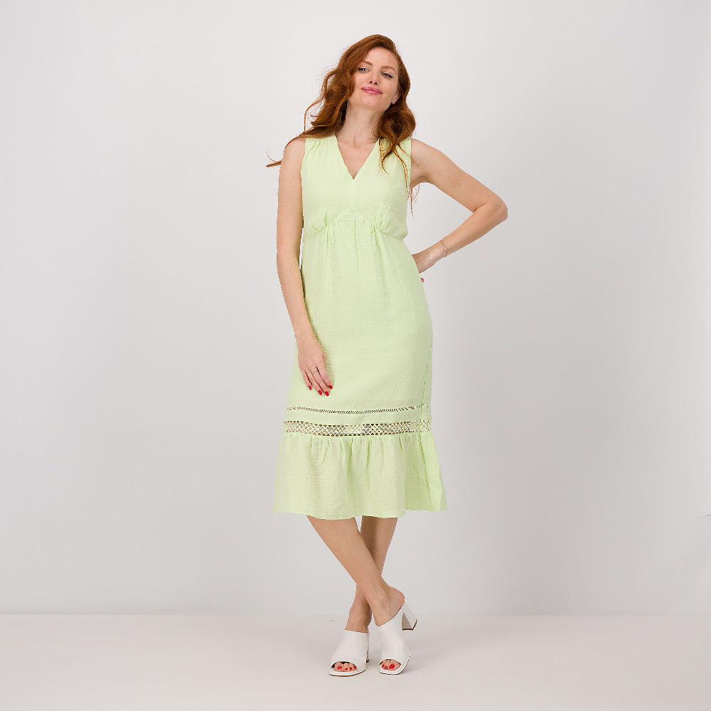 QVC Isaac Mizrahi Live Abito midi smanicato in voile di cotone