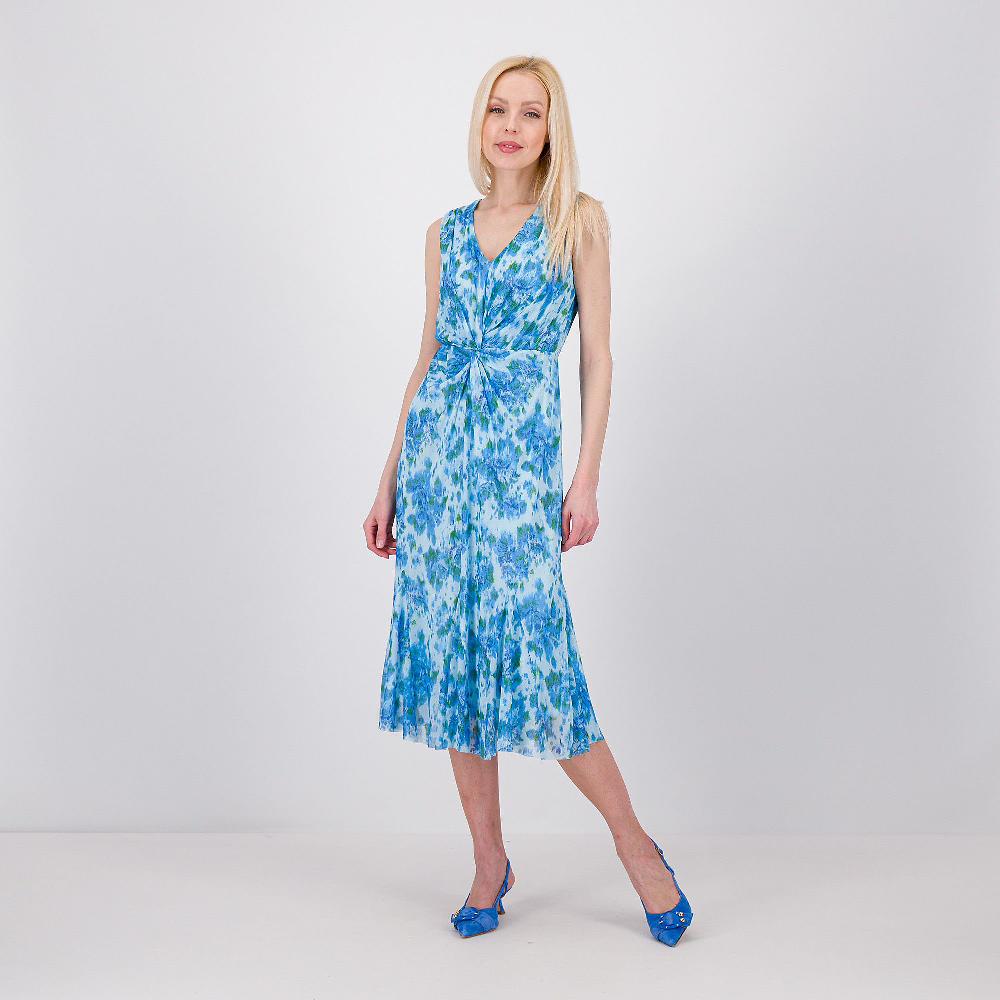 QVC Isaac Mizrahi Live Abito Smanicato Con Motivo Torchon