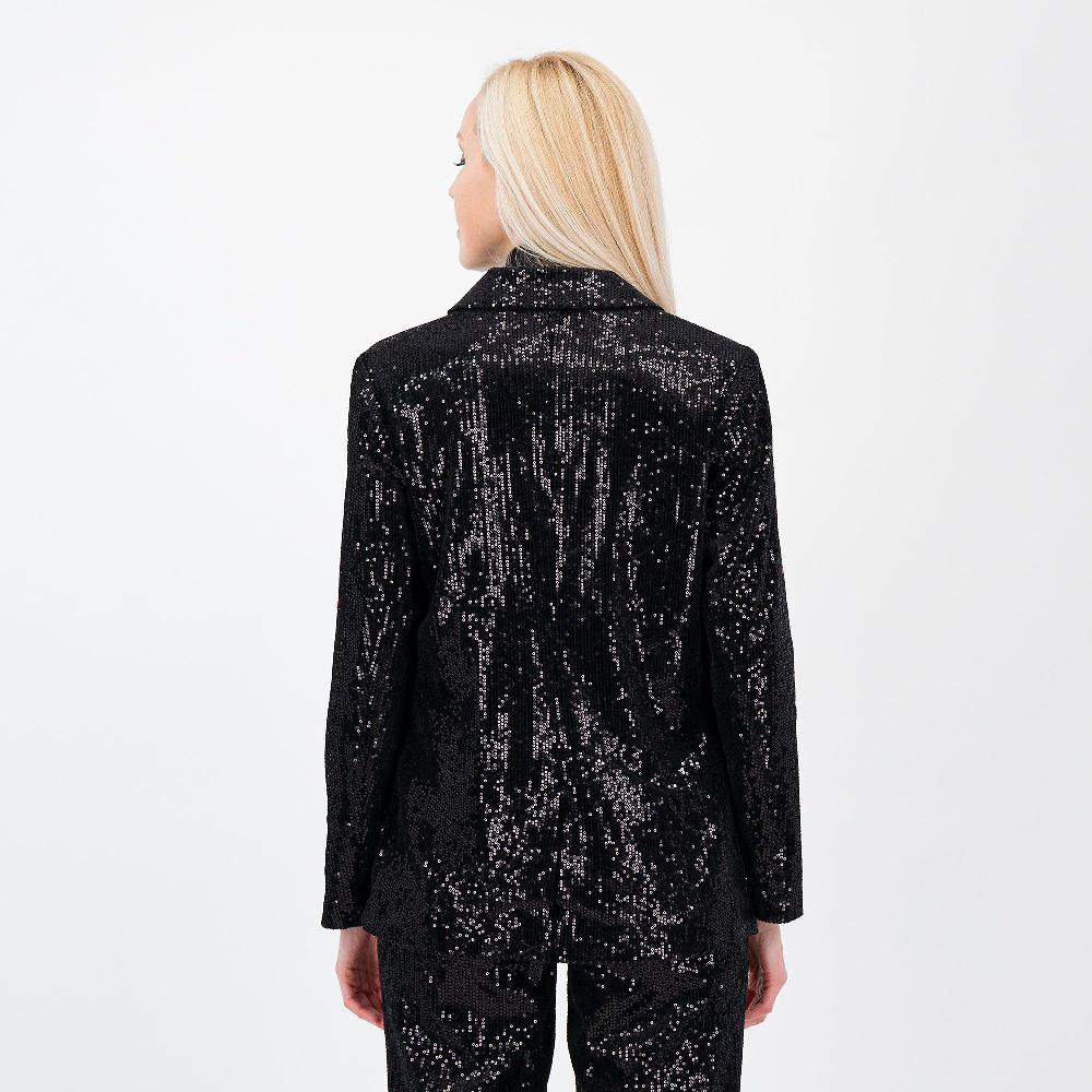 QVC Isaac Mizrahi Live Blazer In Paillettes Con Scollo Rever