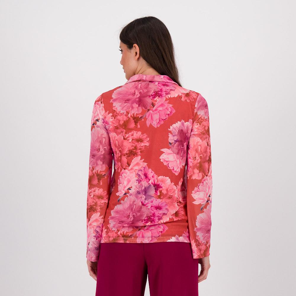 QVC Isaac Mizrahi Live Camicia In Tessuto Fantasia A Maniche Lunghe