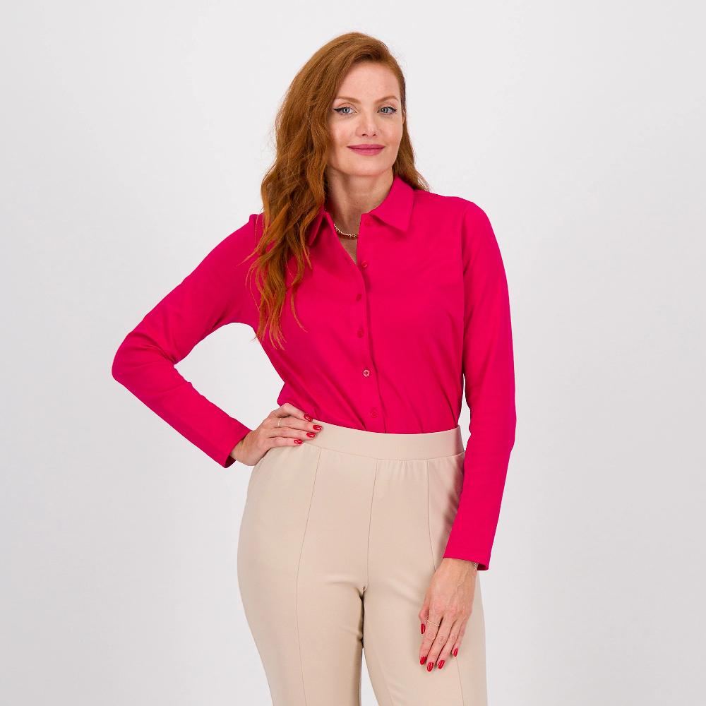 QVC Isaac Mizrahi Live Camicia stretch in cotone pima
