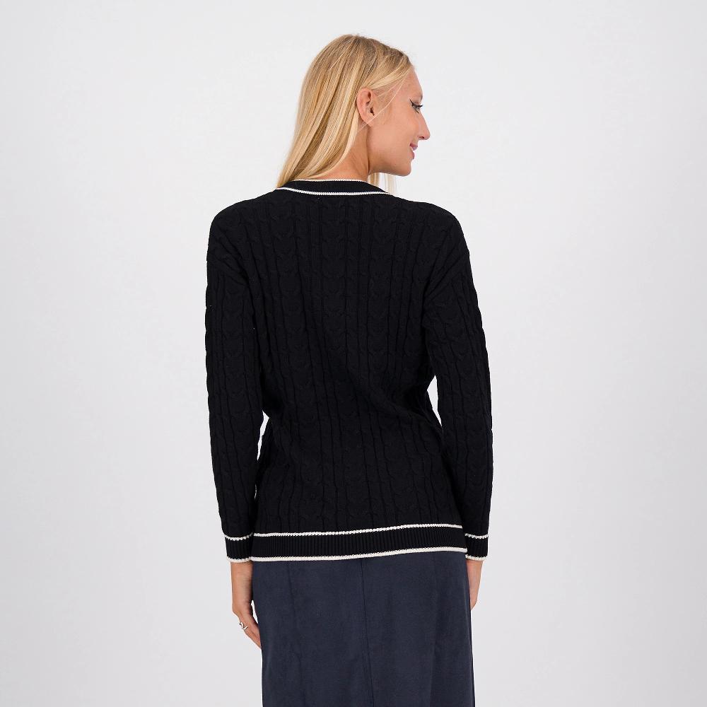 QVC Isaac Mizrahi Live Cardigan In Maglia Intrecciata Con Bottoni