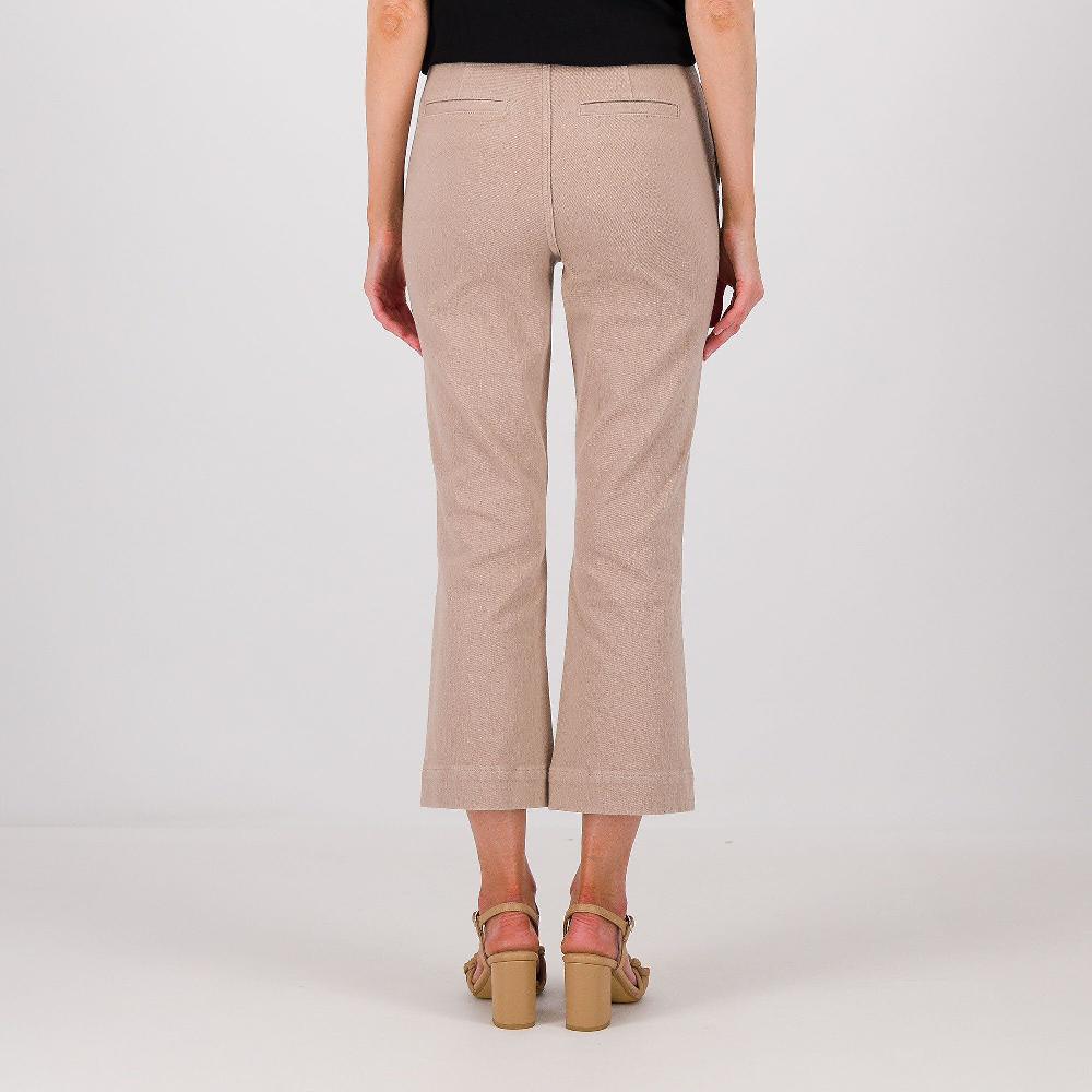 QVC Isaac Mizrahi Live Jeans A Zampetta Cropped Con Elastico Dietro