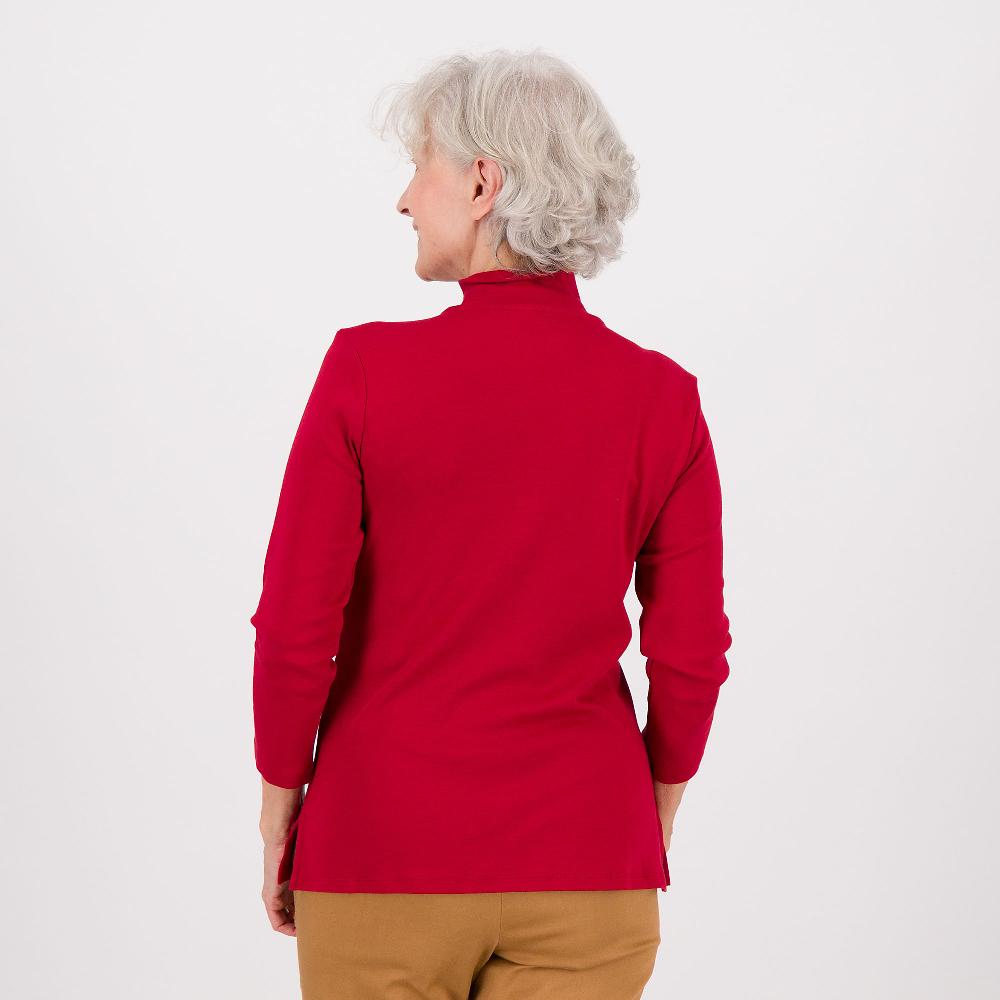 QVC Isaac Mizrahi Live Maglia A Lupetto Con Maniche 3/4 In 100% Cotone