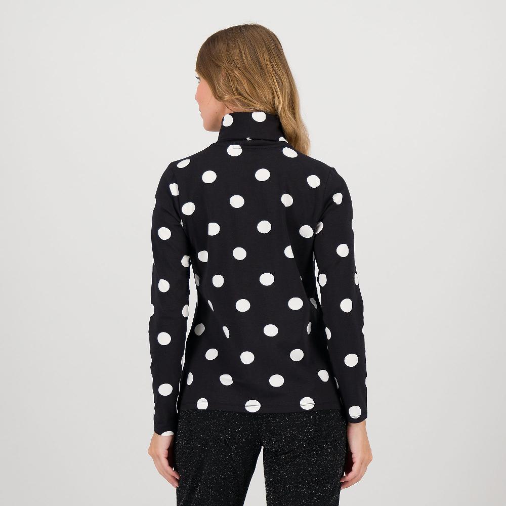 QVC Isaac Mizrahi Live Maglia In Jersey Di Cotone E Modal Con Collo Alto