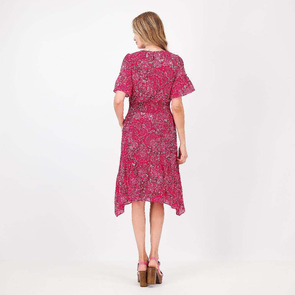 QVC Isaac Mizrahi Live Maxi Abito In Chiffon Fantasia