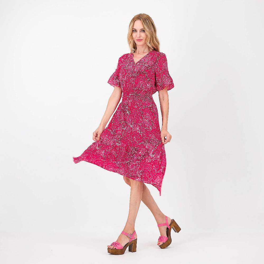 QVC Isaac Mizrahi Live Maxi Abito In Chiffon Fantasia