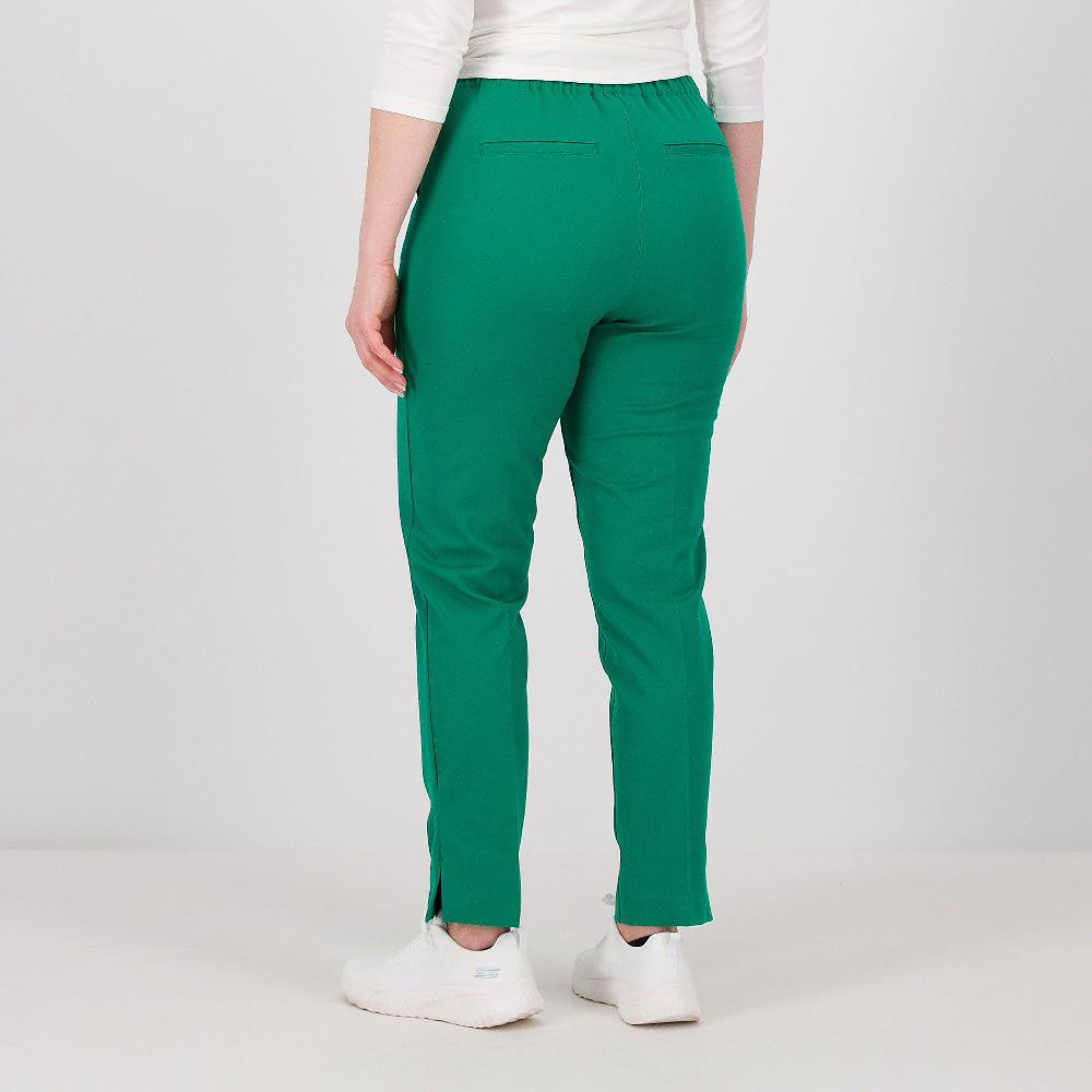 QVC Isaac Mizrahi Live Pantaloni A Sigaretta Tessuto 24/7 Spacco Al Fondo
