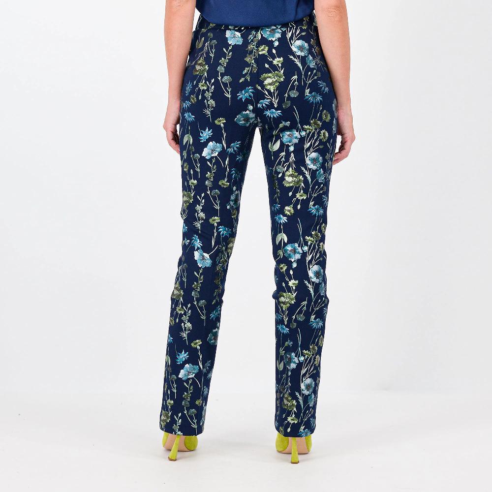 QVC Isaac Mizrahi Live Pantaloni A Zampa A Fiori Con Stampa Laminata