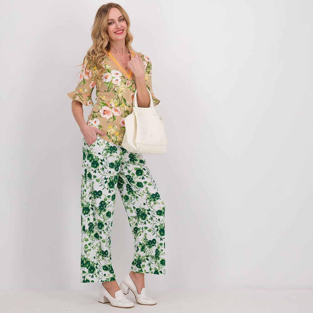 QVC Isaac Mizrahi Live Pantaloni Alla Caviglia In Jersey Fantasia