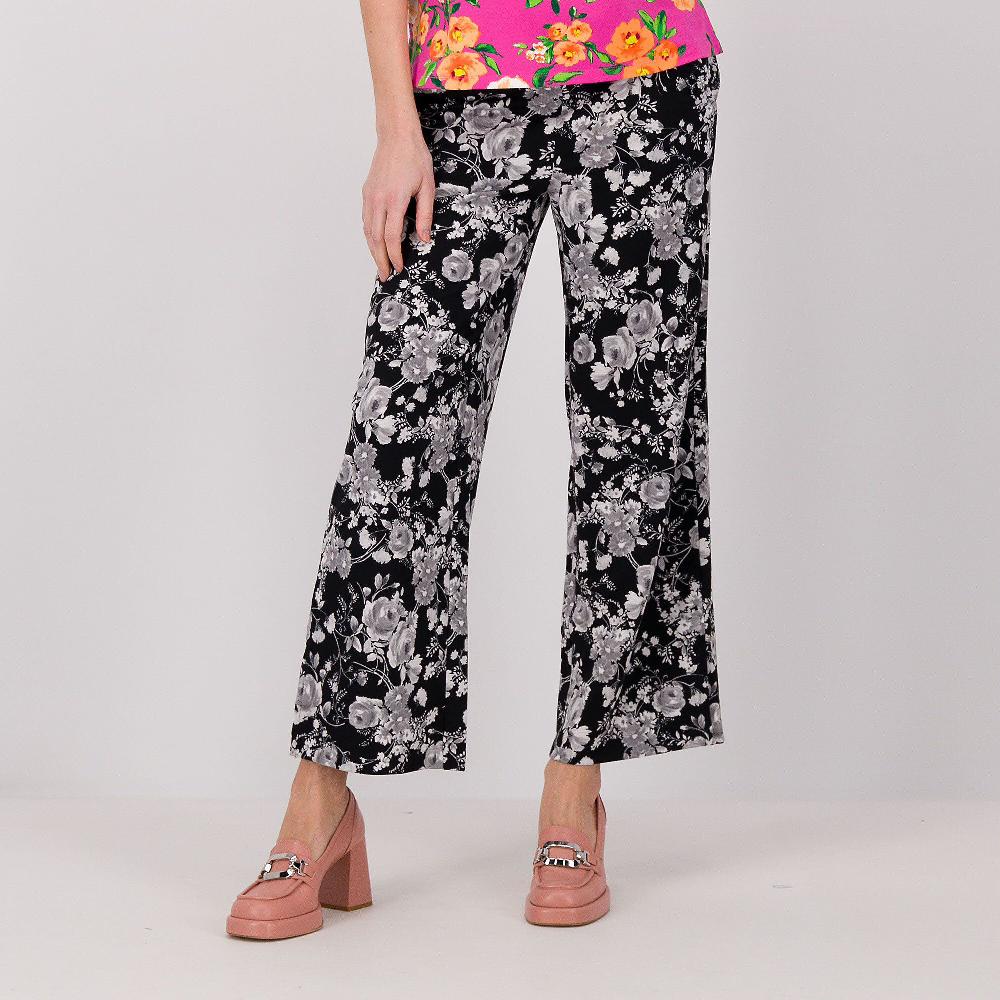 QVC Isaac Mizrahi Live Pantaloni alla caviglia in jersey fantasia