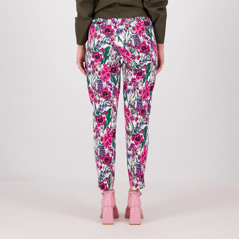 QVC Isaac Mizrahi Live Pantaloni Alla Caviglia In Twill Fantasia Bi-stretch