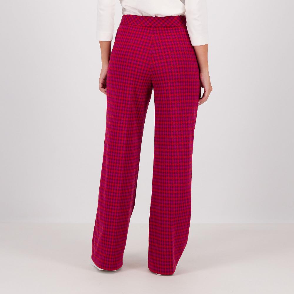 QVC Isaac Mizrahi Live Pantaloni Ampi Fantasia A Quadri Con Elastico In Vita